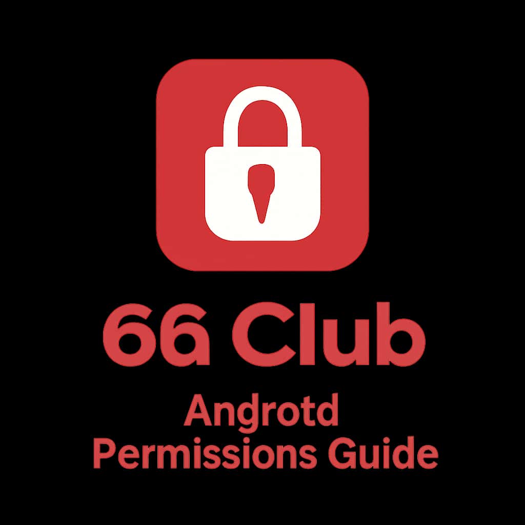 Icon depicting Android permissions for the 66 Club app.