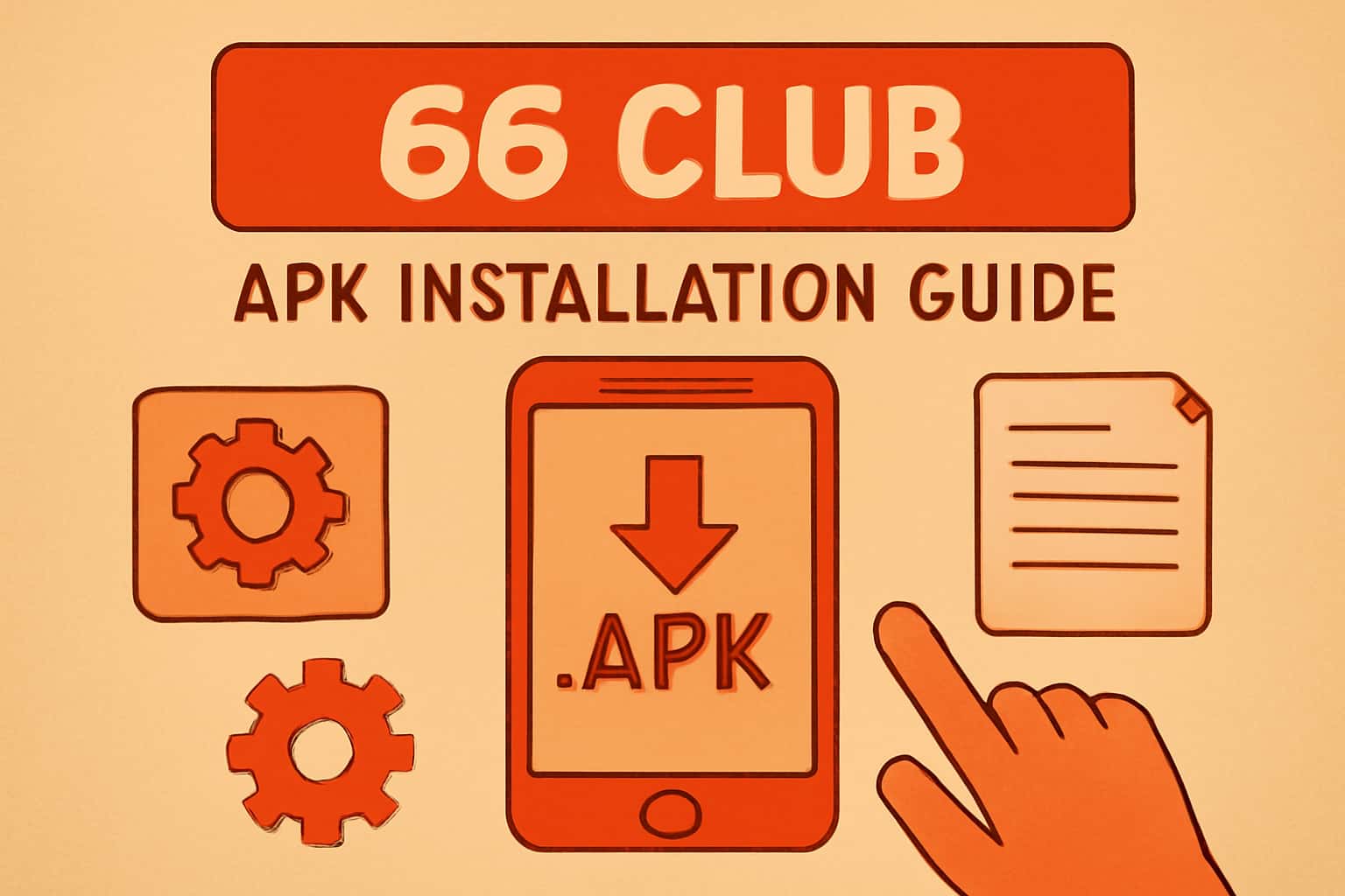 A visual representation of the 66 Club APK Installation Guide.