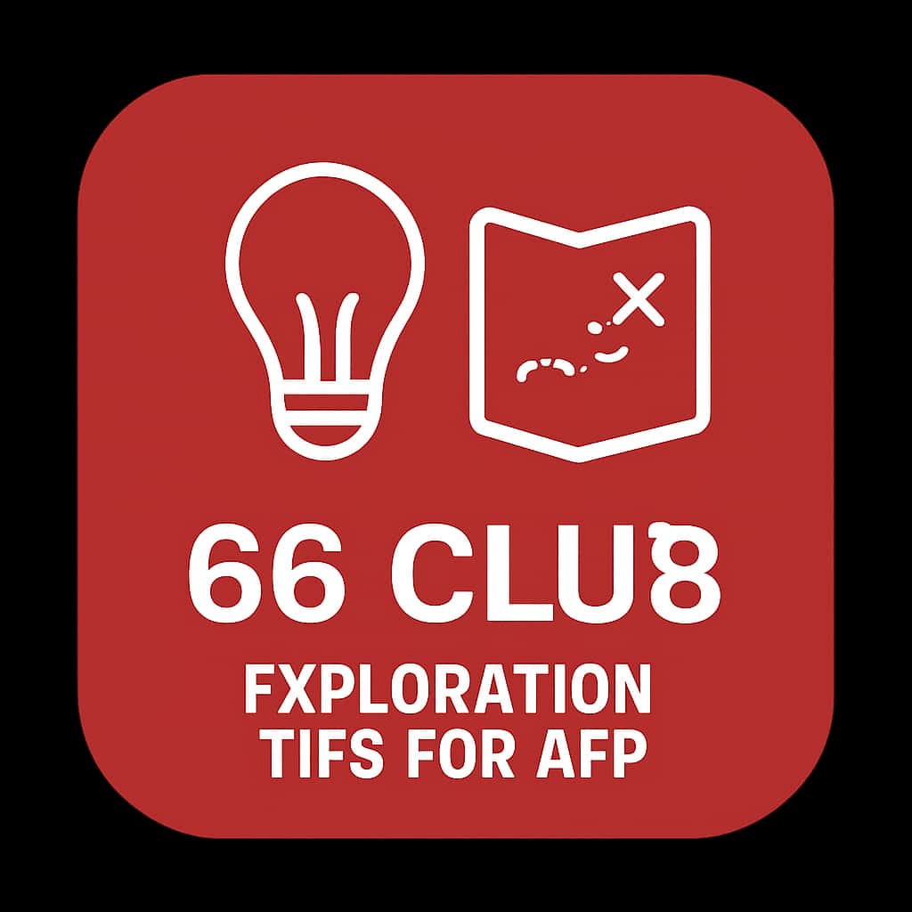 Icon representing the Exploration Tips for 66 Club App.