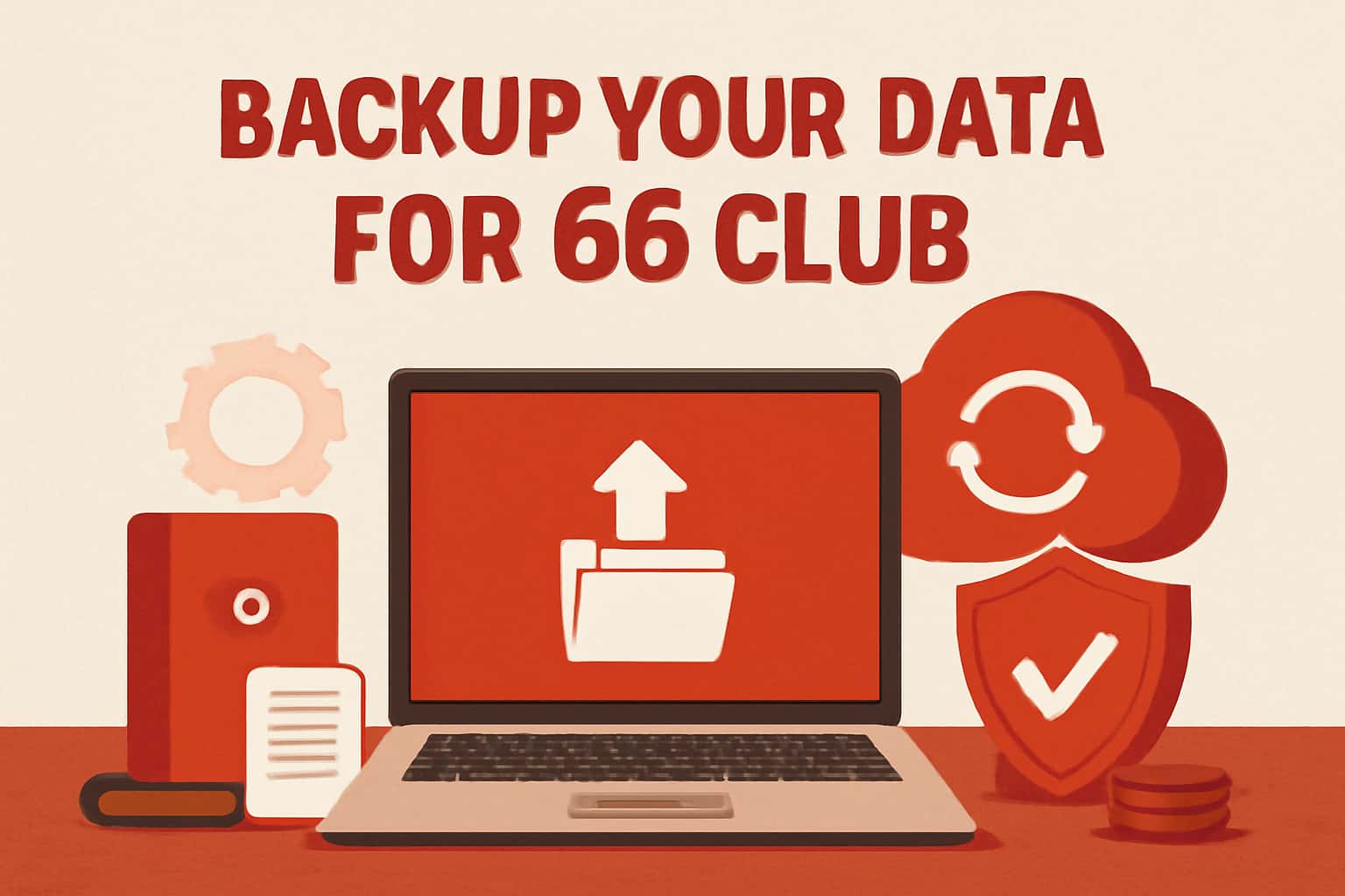 Visual representation of data backup process for 66 Club