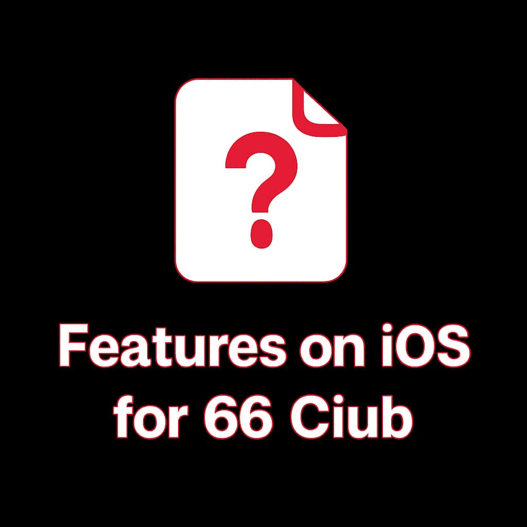 An icon depicting the 66 Club features for iOS.