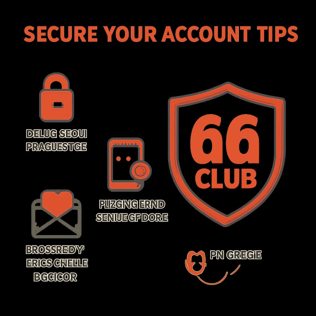 An educational diagram illustrating account security for 66 Club.