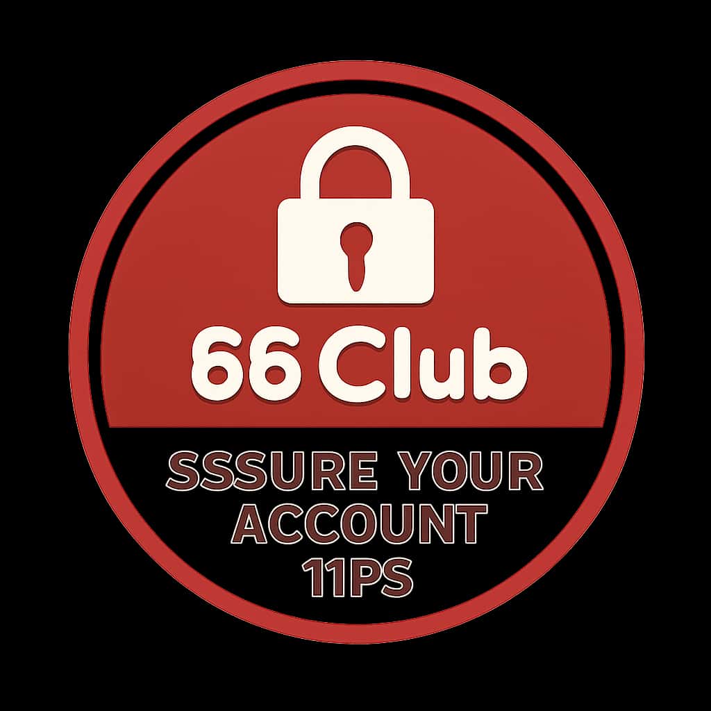 A badge representing account security tips for 66 Club.